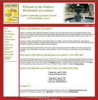 Click Here for the Oaktree Residential Associaition Web Site